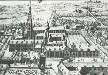Bouwplan abdijkerk Grimbergen 1659